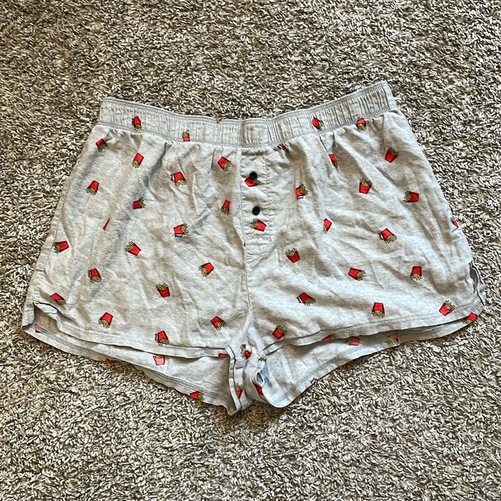 PINK French Fry Pajama Shorts
